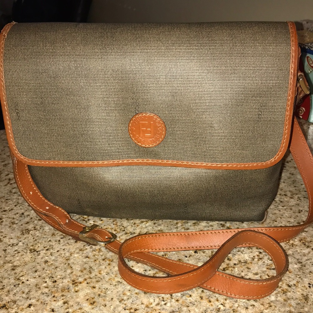 Vintage Fendi Brown Crossbody bag